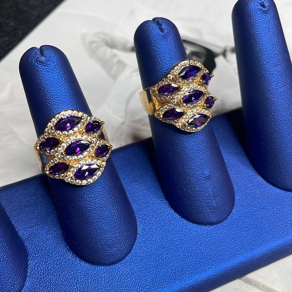 Purple lovers gold ring - Picture 1 of 6